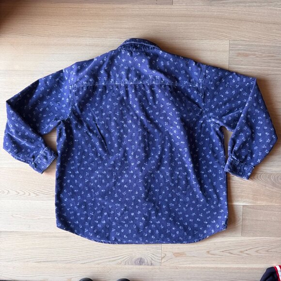 Vtg Tigger Disney Corduroy Shirt Womens XL Embroidered Floral Winnie The Pooh - Picture 6 of 6